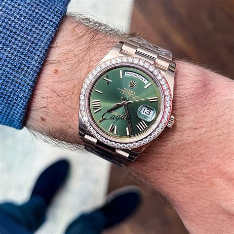 green face rolex rose gold|18k rose gold rolex.